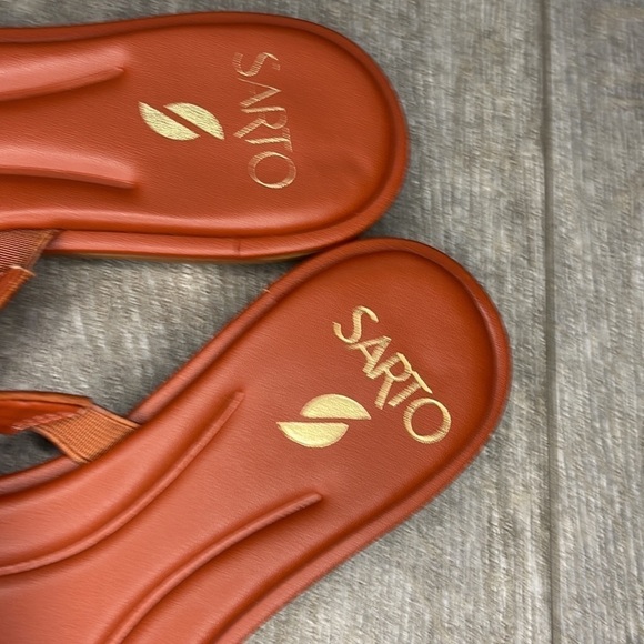 SARTO by Franco Sarto Gwyneth Leather Slide Sandal l SIZE 7 - Picture 2 of 5